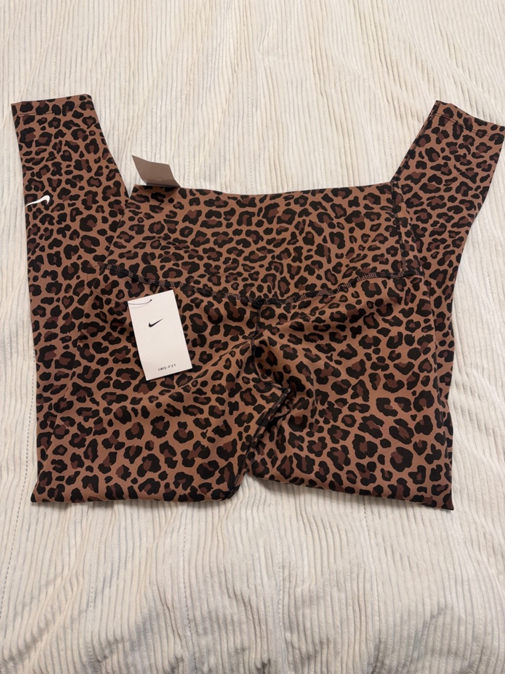 Nike one women’s Leopard Print Leggings - Brown & Black